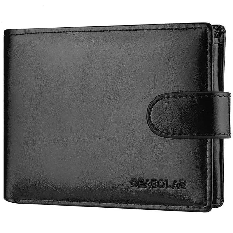 Cartera Vintage RFID de Cuero Cera de Aceite para Hombre | Monedero Trifold