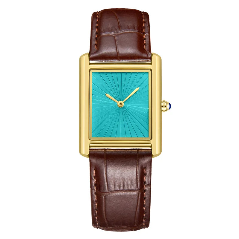 Relojes de Pareja para Hombre y Mujer, Moda, Correa de Cuero, Resistente al Agua, Cuarzo