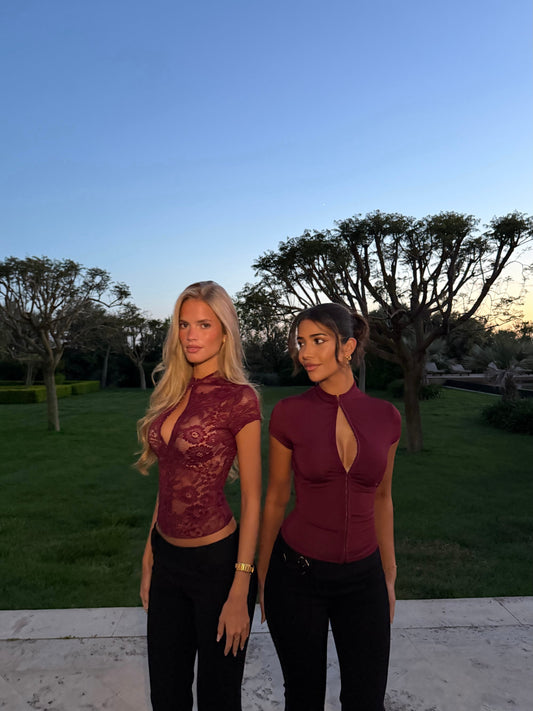 Ava top - Bordeaux