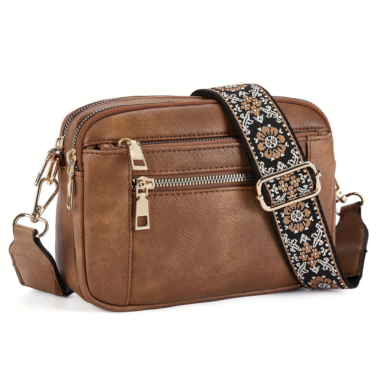 Bolso bandolera - Cremallera y correa ajustable