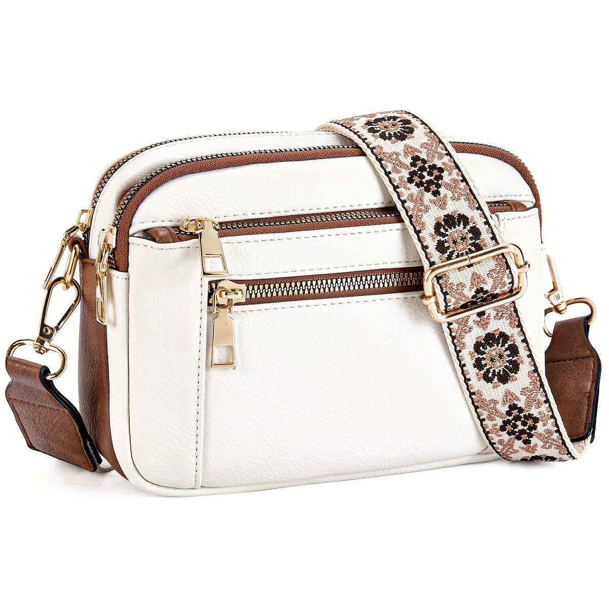 Bolso bandolera - Cremallera y correa ajustable