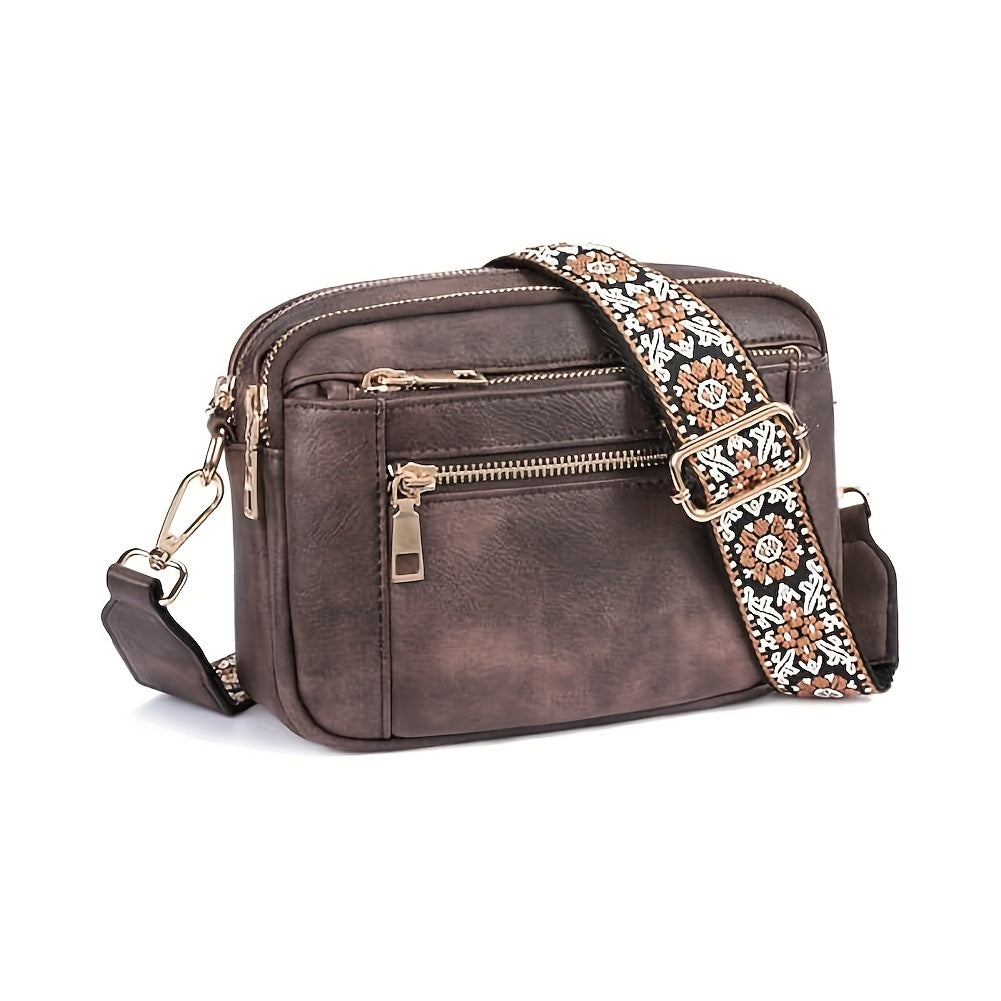 Bolso bandolera - Cremallera y correa ajustable