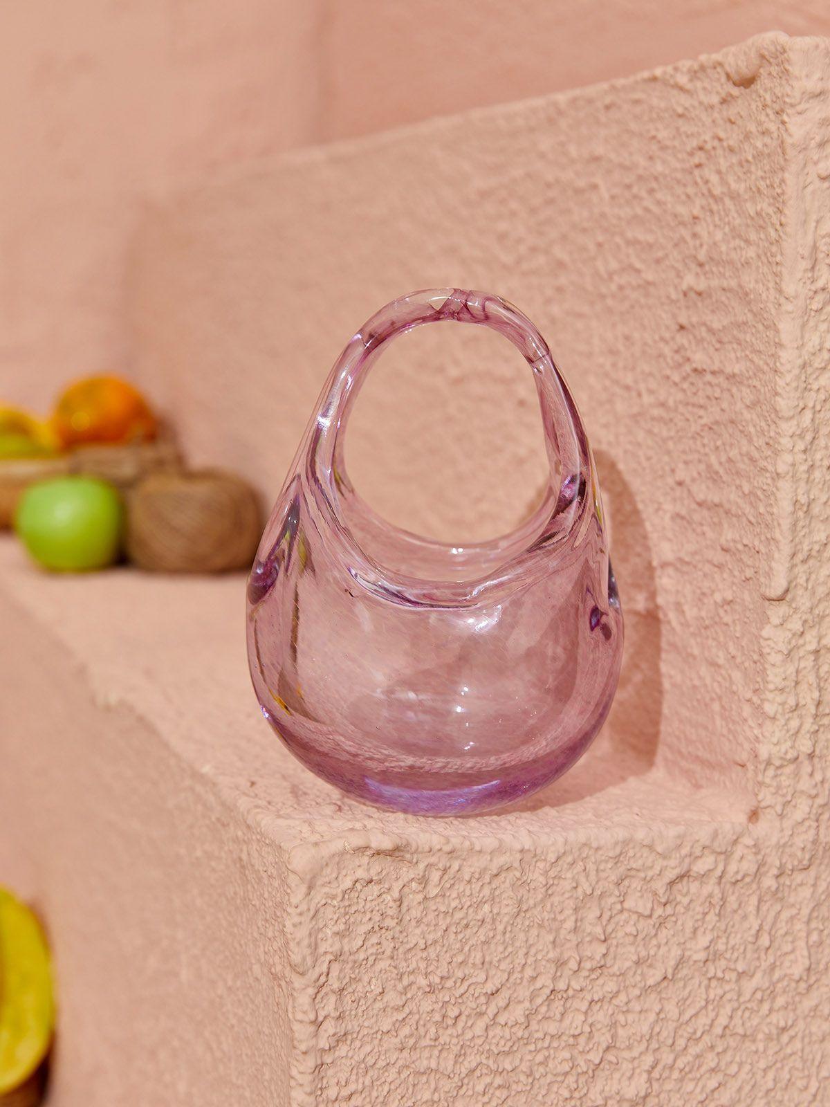 Bolso Elvira de cristal rosa