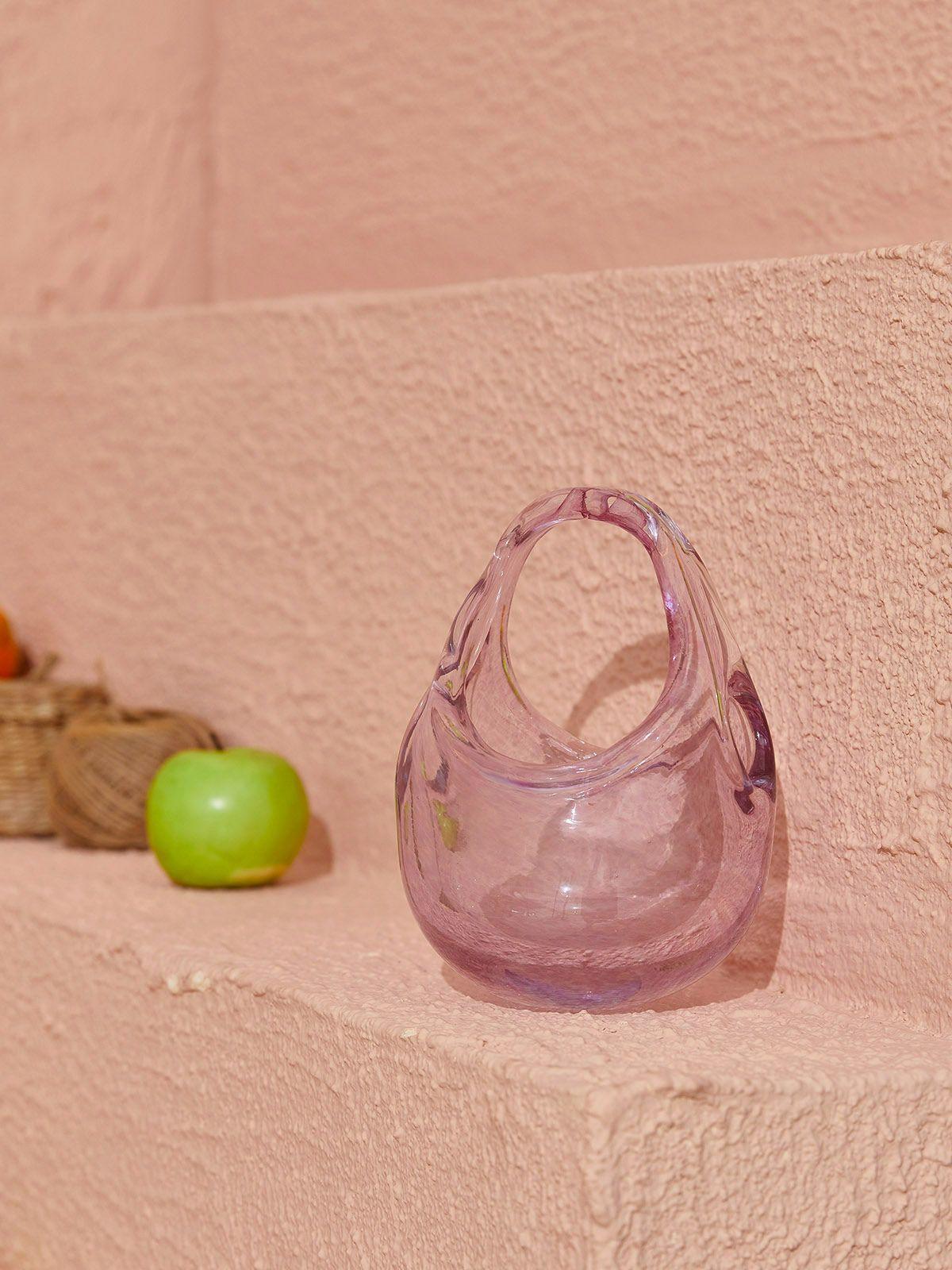 Bolso Elvira de cristal rosa
