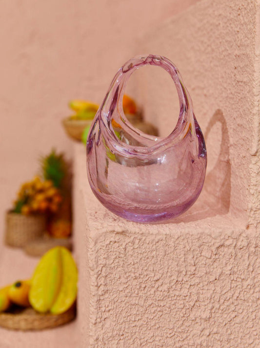 Bolso Elvira de cristal rosa