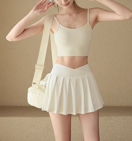 Falda deportiva plisada (preventa / 4 colores)