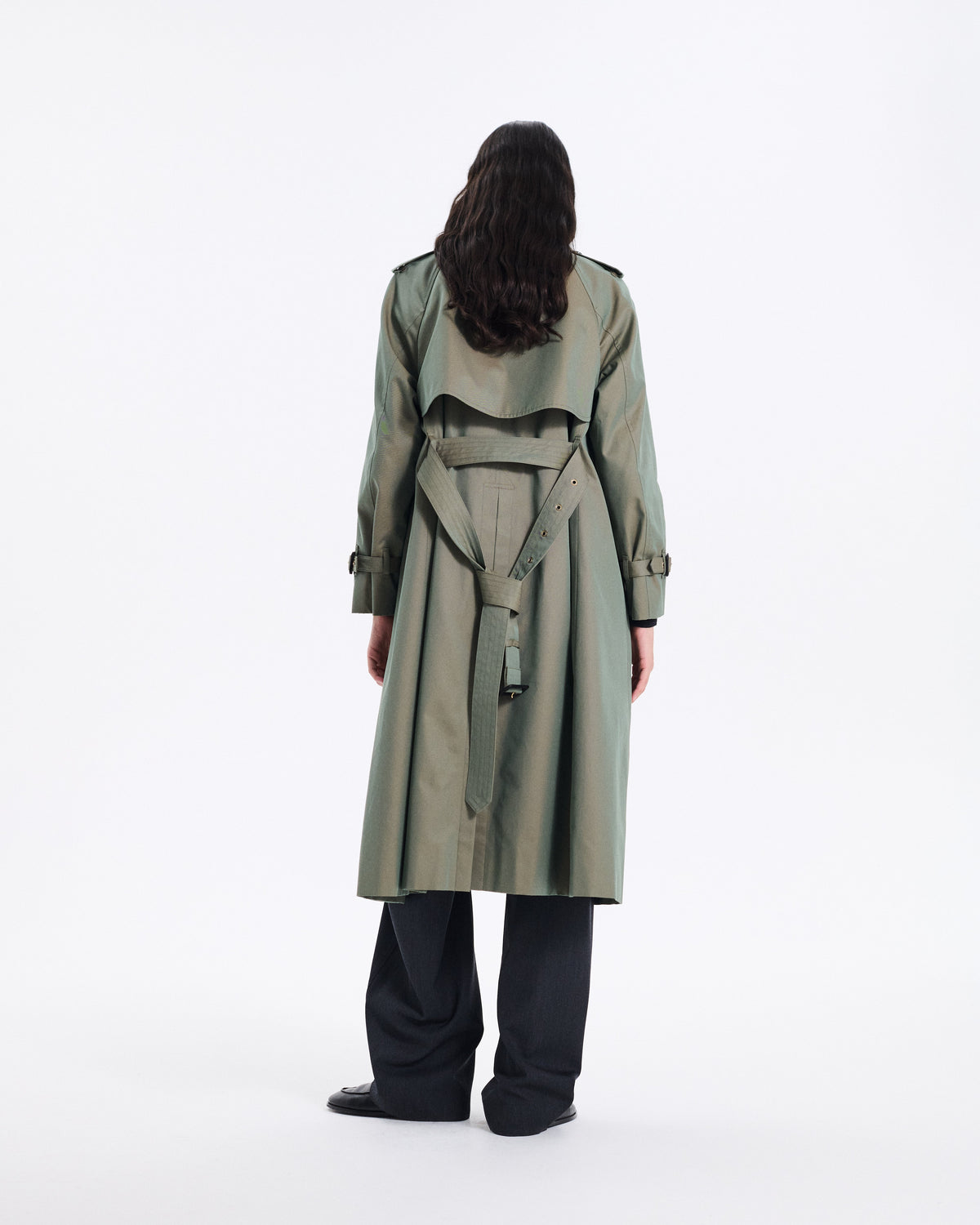 Forrest Gabardine Double Breasted Trench Coat