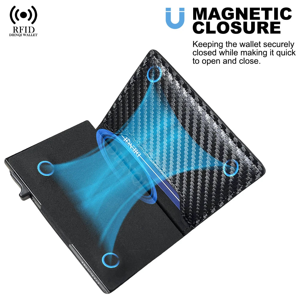 Cartera de Fibra de Carbono lujosa para Hombre