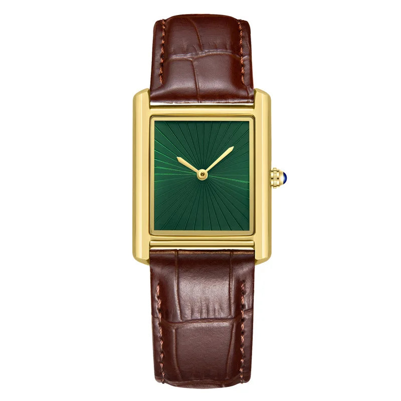 Relojes de Pareja para Hombre y Mujer, Moda, Correa de Cuero, Resistente al Agua, Cuarzo