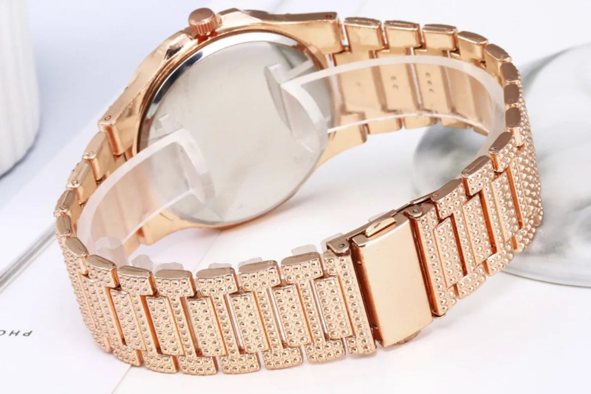 Reloj de Mujer Full Diamond con Calendario · Lujo en tu Muñeca
