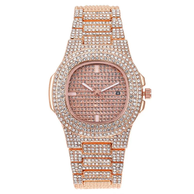 Reloj de Mujer Full Diamond con Calendario · Lujo en tu Muñeca