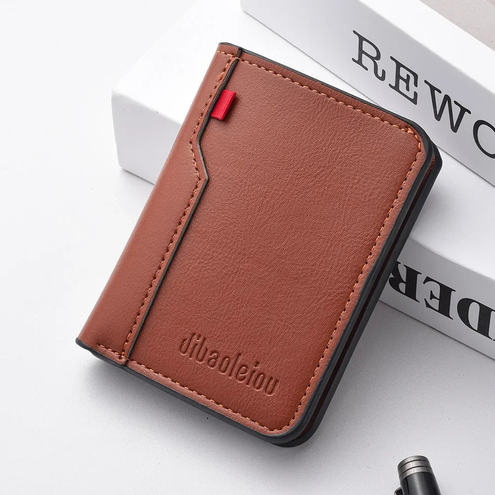 Cartera Corta para Hombre Multi-Tarjetas, Monedero y Porta Tarjetas de Crédito, Estilo Casual