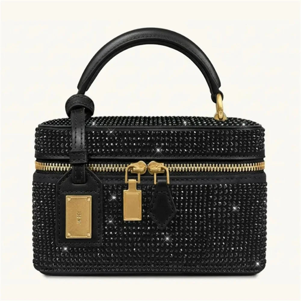 Bolso Caja con Diamantado