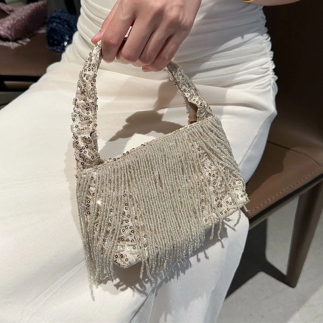 Bolso de Noche Artesanal con Estilo Francés de Lujo