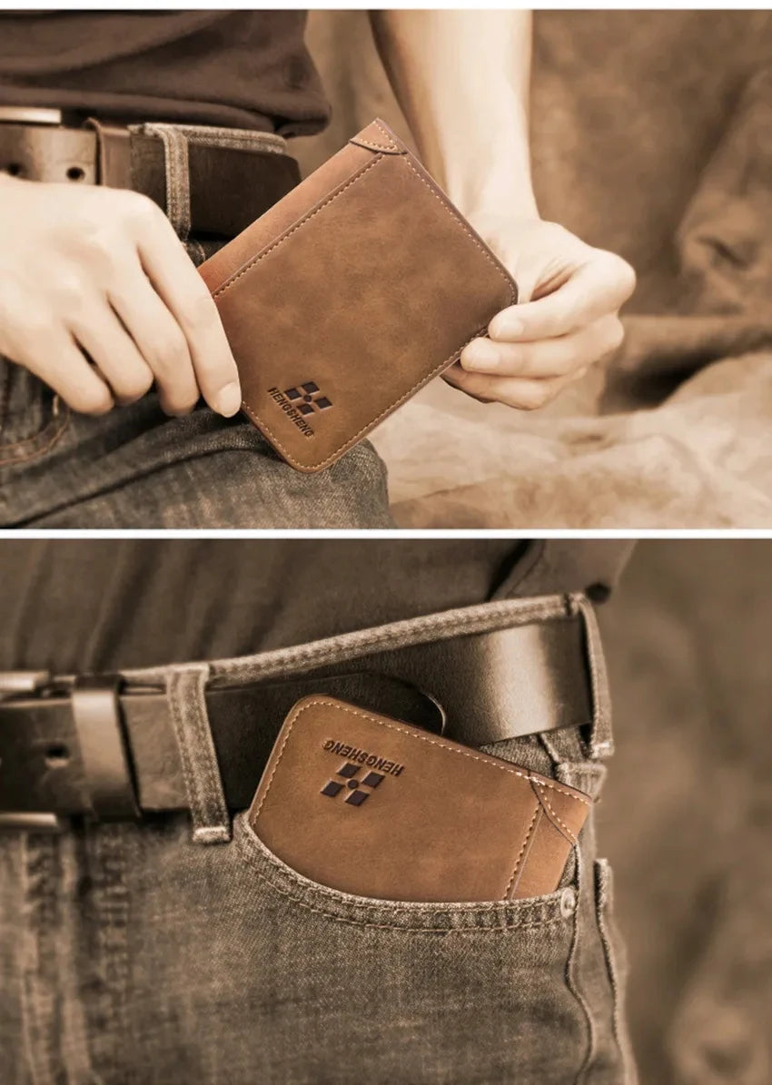 Cartera Billetera para Hombre Porta Tarjetas Diseño Fino y Elegante
