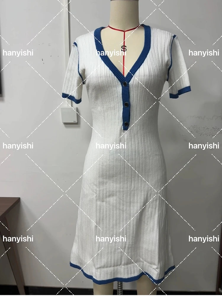 Minivestido de Punto con Estilo Casual Elegante