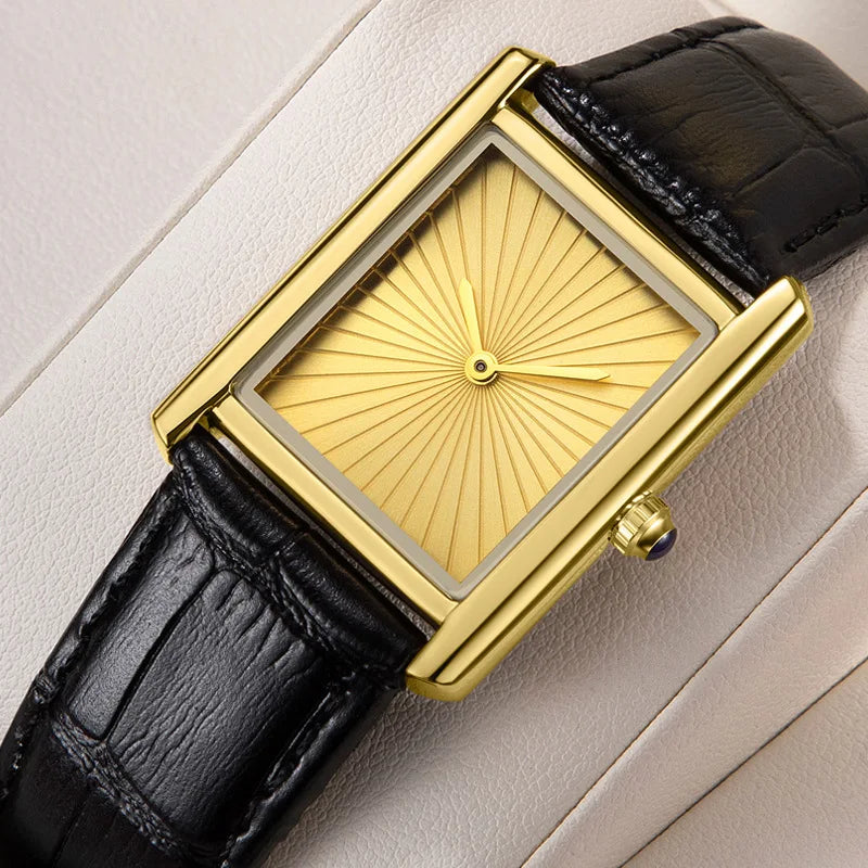 Relojes de Pareja para Hombre y Mujer, Moda, Correa de Cuero, Resistente al Agua, Cuarzo