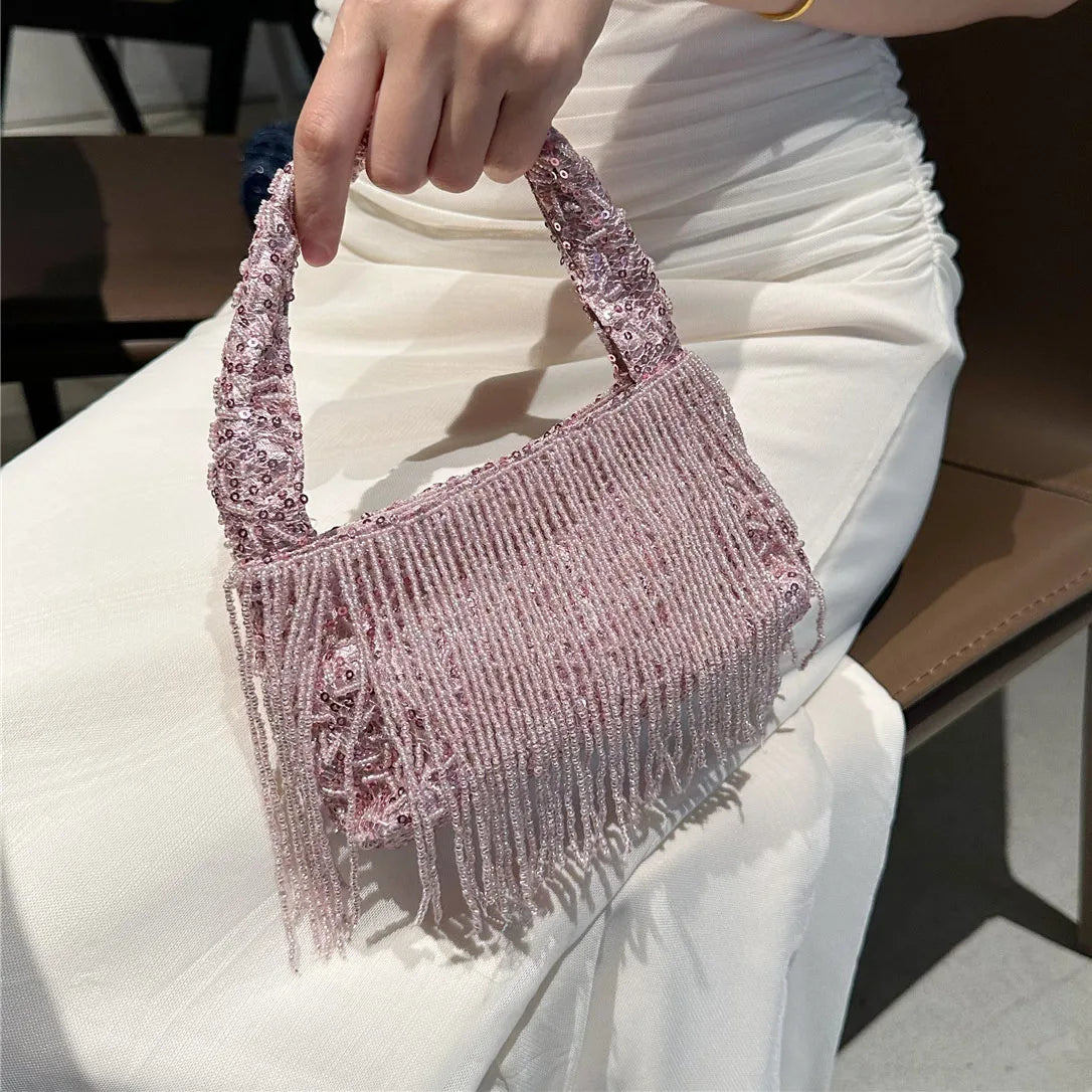 Bolso de Noche Artesanal con Estilo Francés de Lujo
