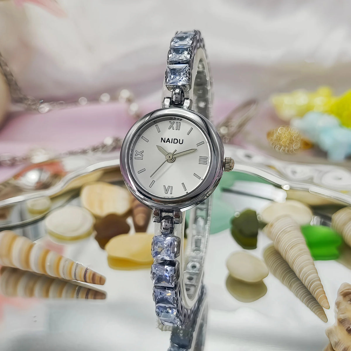 Reloj Pulsera con Diamantes para Mujer
