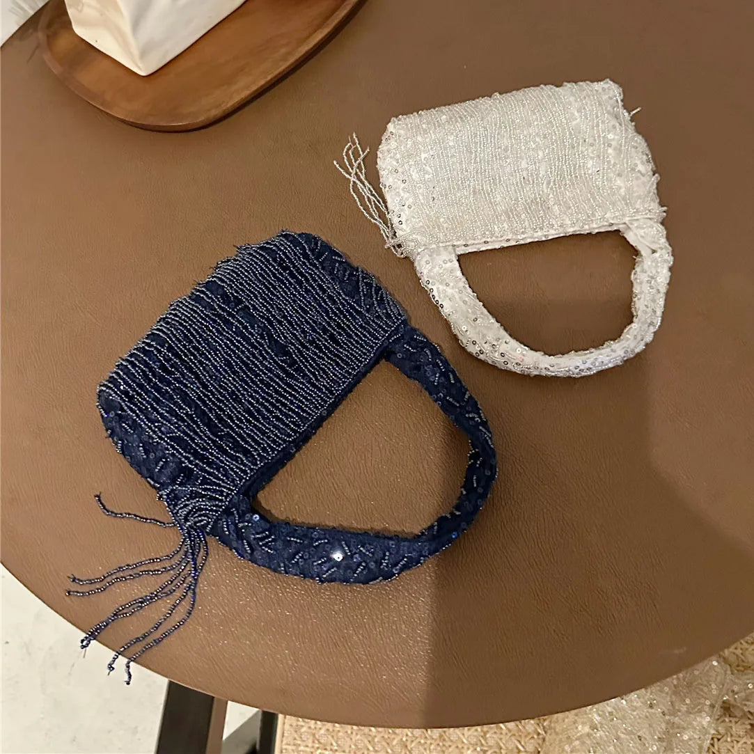 Bolso de Noche Artesanal con Estilo Francés de Lujo
