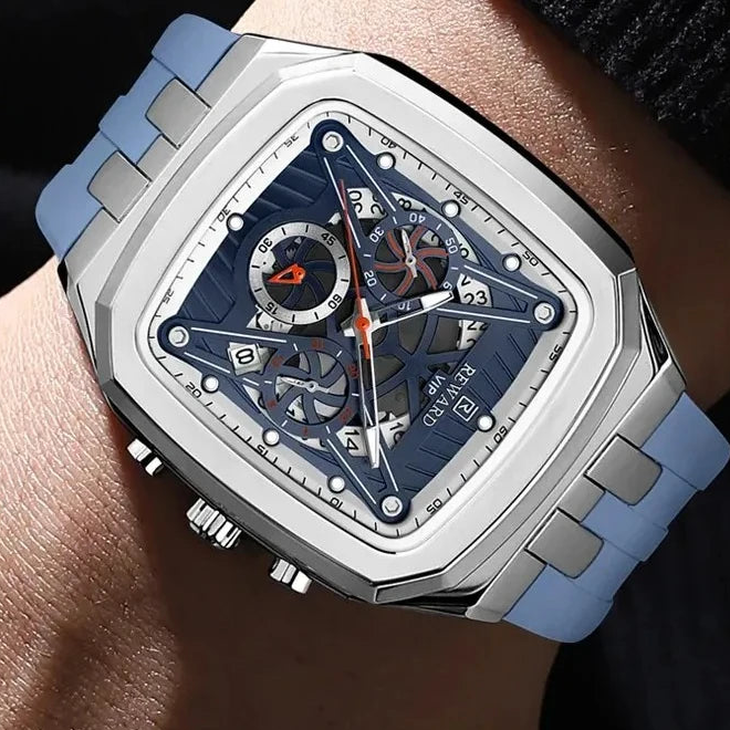 Reloj Deportivo para Hombre, Resistente al Agua, Luminoso, Cronógrafo y Calendario