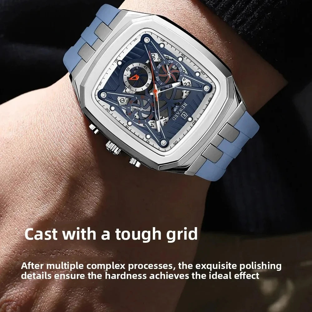 Reloj Deportivo para Hombre, Resistente al Agua, Luminoso, Cronógrafo y Calendario