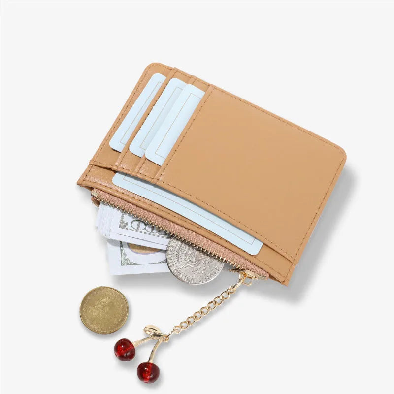 Cartera Pequeña de Lujo para Mujer Tarjetero Multifunción