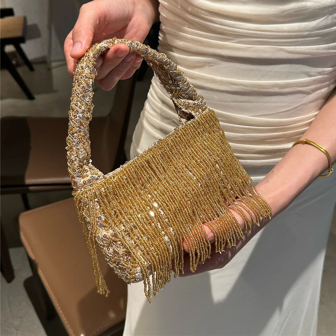 Bolso de Noche Artesanal con Estilo Francés de Lujo
