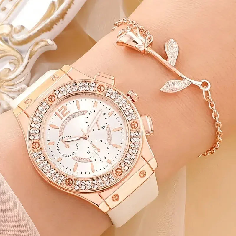 Reloj de Pulsera para Mujer con Diamantes