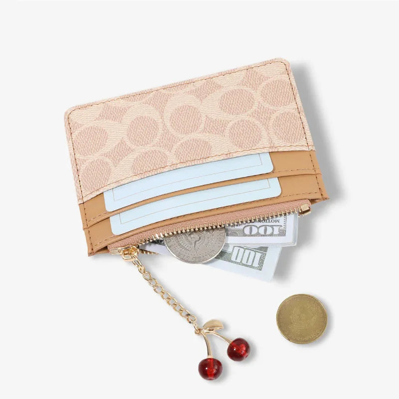 Cartera Pequeña de Lujo para Mujer Tarjetero Multifunción