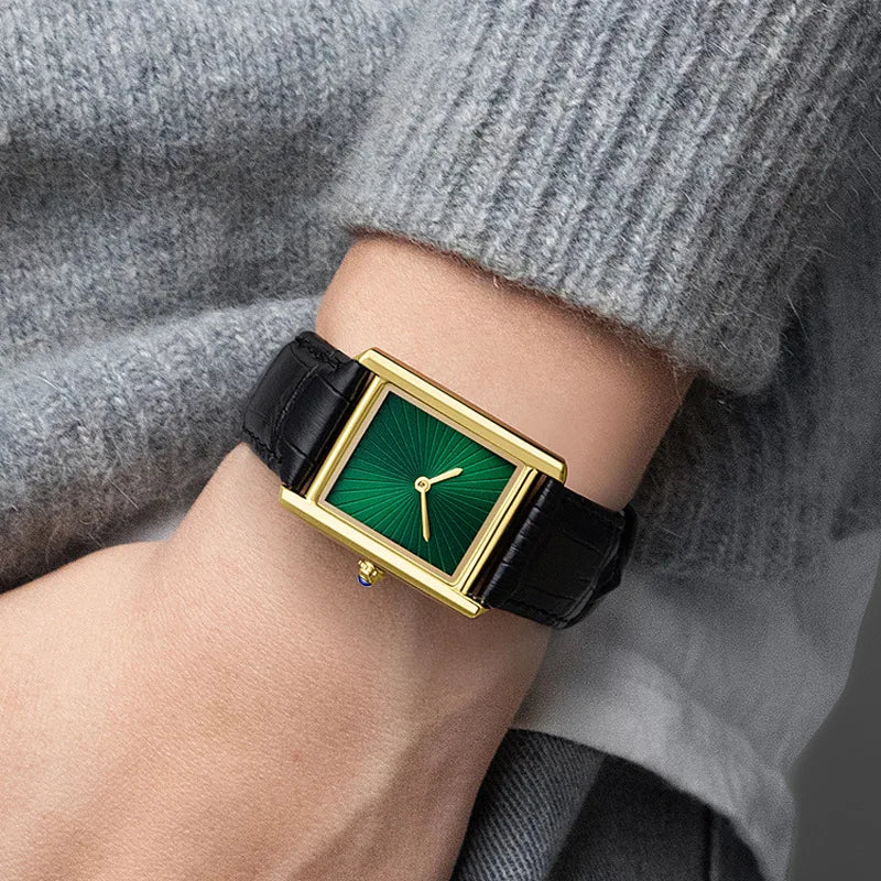 Relojes de Pareja para Hombre y Mujer, Moda, Correa de Cuero, Resistente al Agua, Cuarzo
