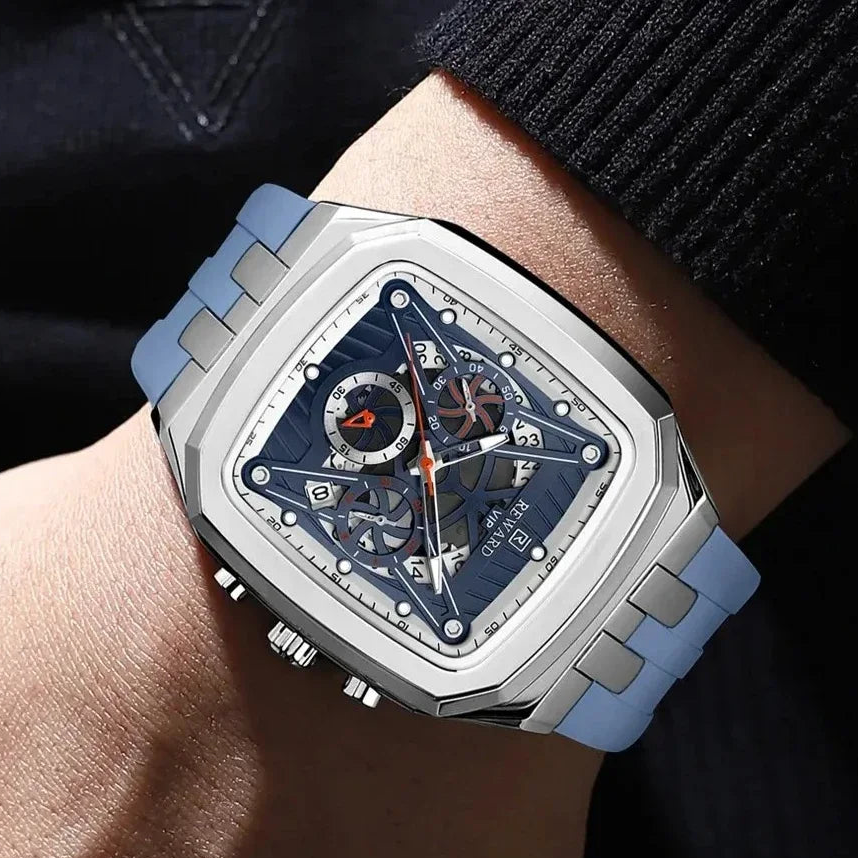 Reloj Deportivo para Hombre, Resistente al Agua, Luminoso, Cronógrafo y Calendario