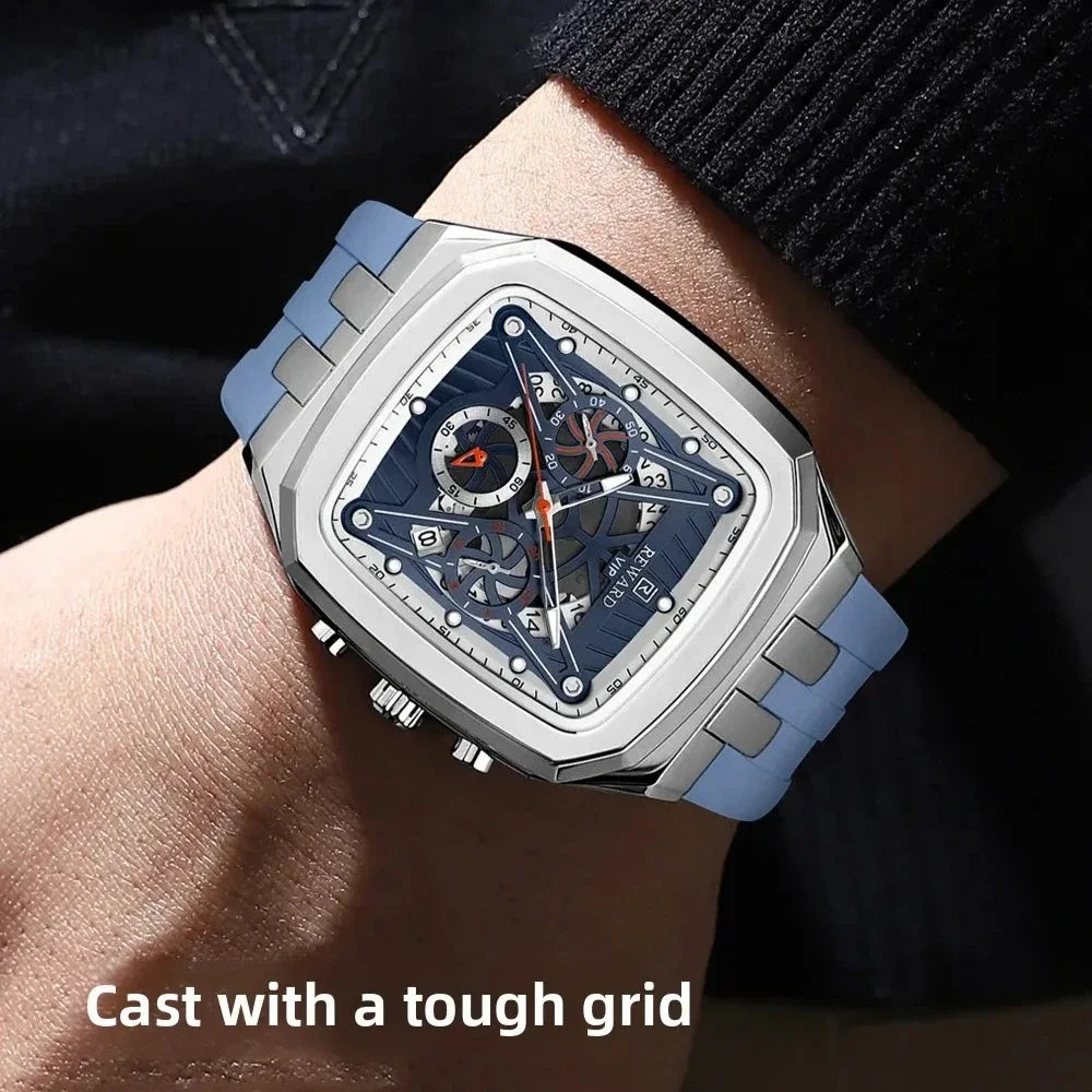 Reloj Deportivo para Hombre, Resistente al Agua, Luminoso, Cronógrafo y Calendario