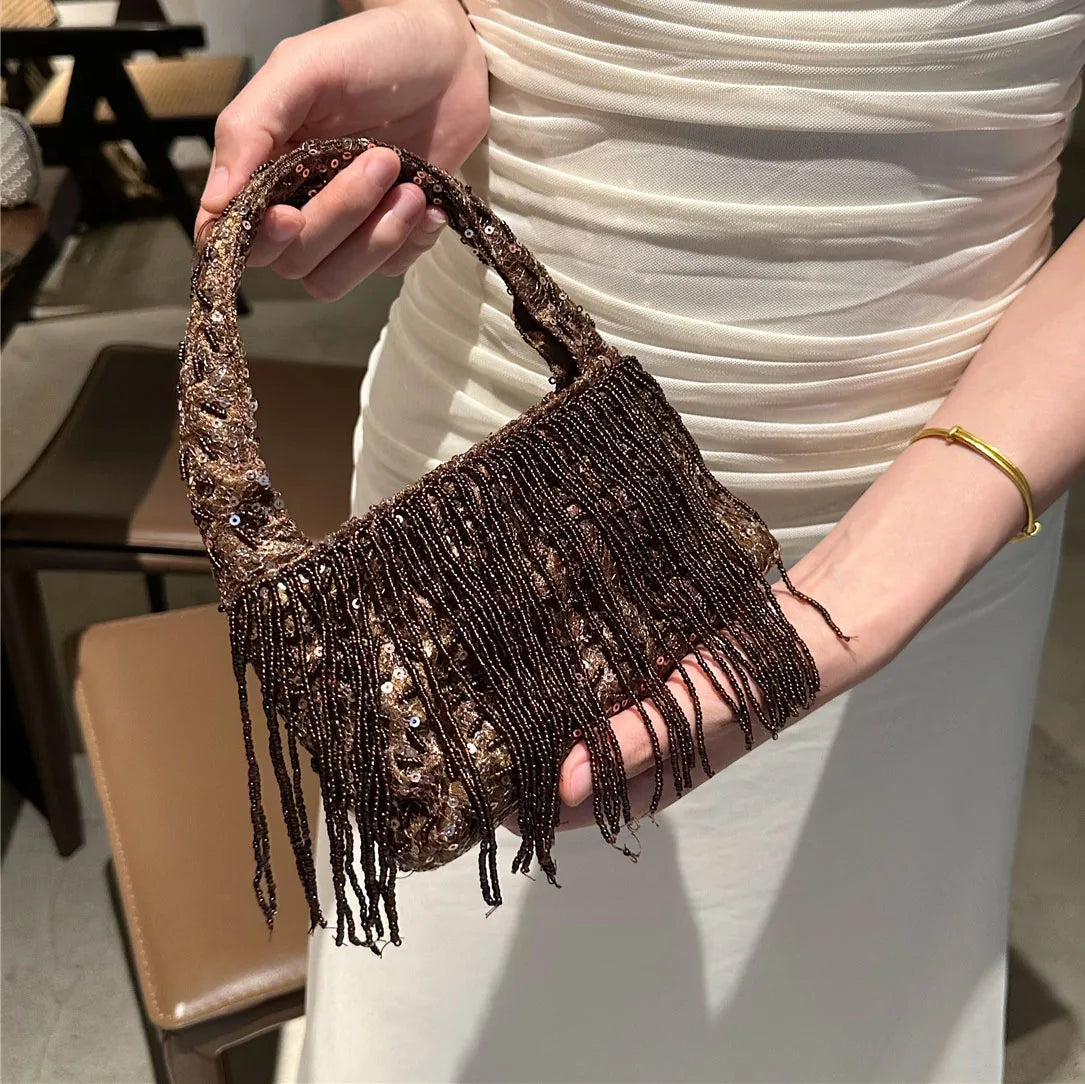 Bolso de Noche Artesanal con Estilo Francés de Lujo
