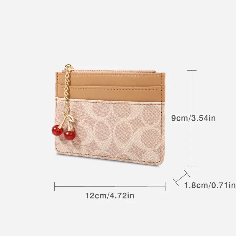 Cartera Pequeña de Lujo para Mujer Tarjetero Multifunción