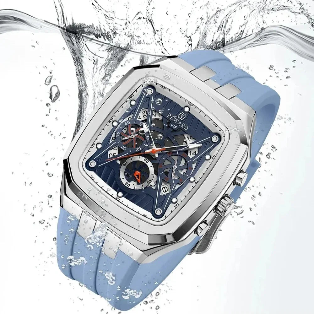 Reloj Deportivo para Hombre, Resistente al Agua, Luminoso, Cronógrafo y Calendario