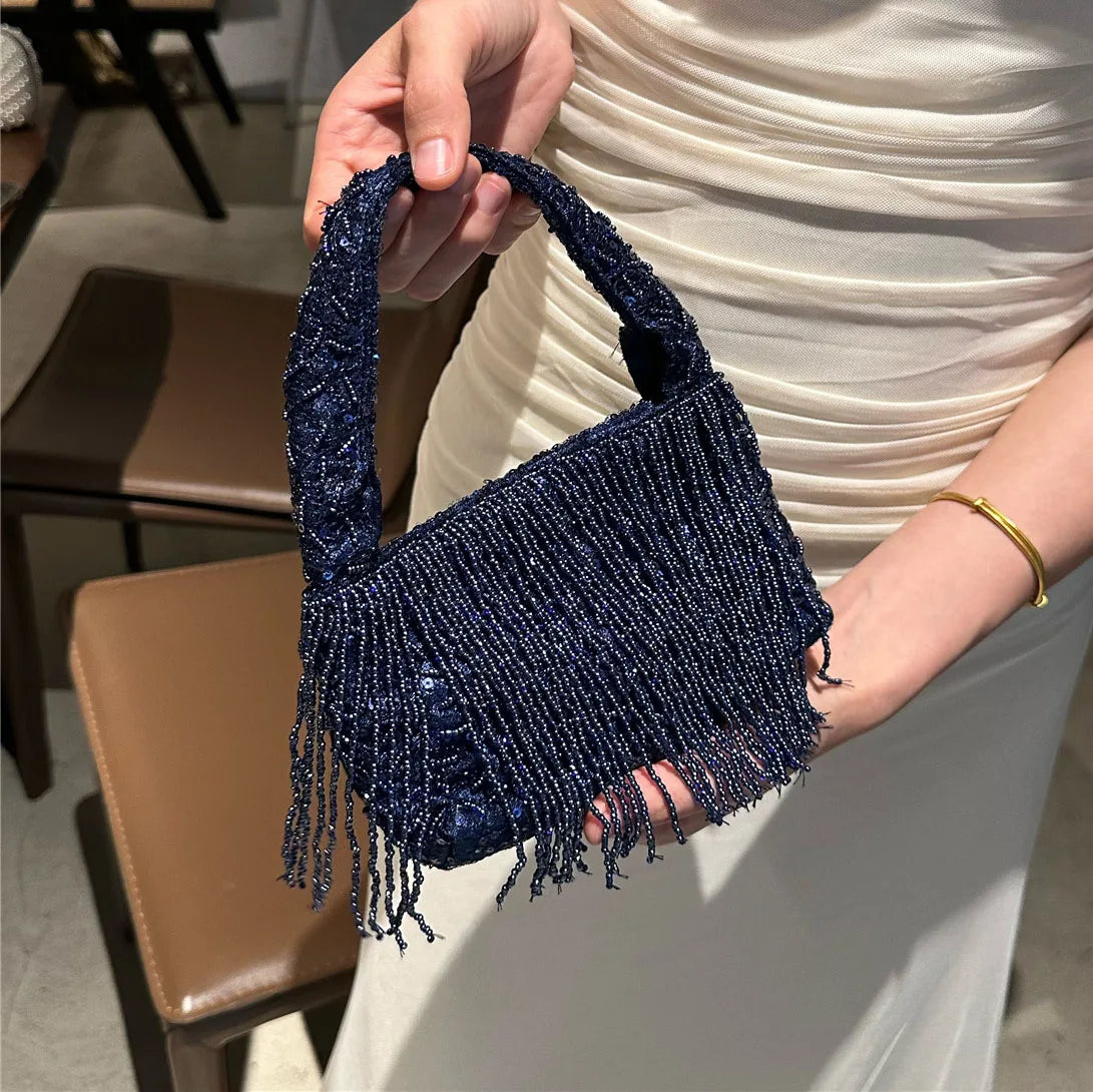 Bolso de Noche Artesanal con Estilo Francés de Lujo