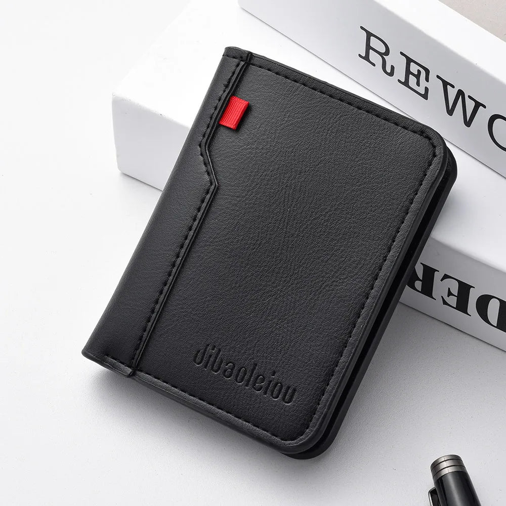 Cartera Corta para Hombre Multi-Tarjetas, Monedero y Porta Tarjetas de Crédito, Estilo Casual