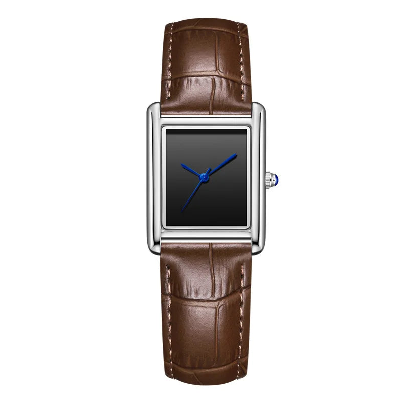 Relojes de Pareja para Hombre y Mujer, Moda, Correa de Cuero, Resistente al Agua, Cuarzo