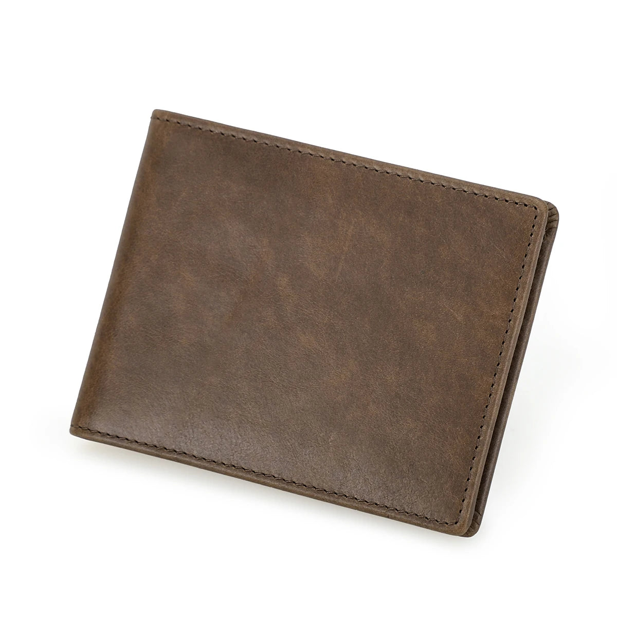 Cartera Pequeña de Cuero Genuino para Hombre