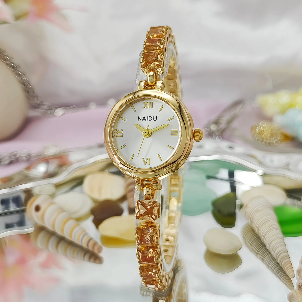 Reloj Pulsera con Diamantes para Mujer