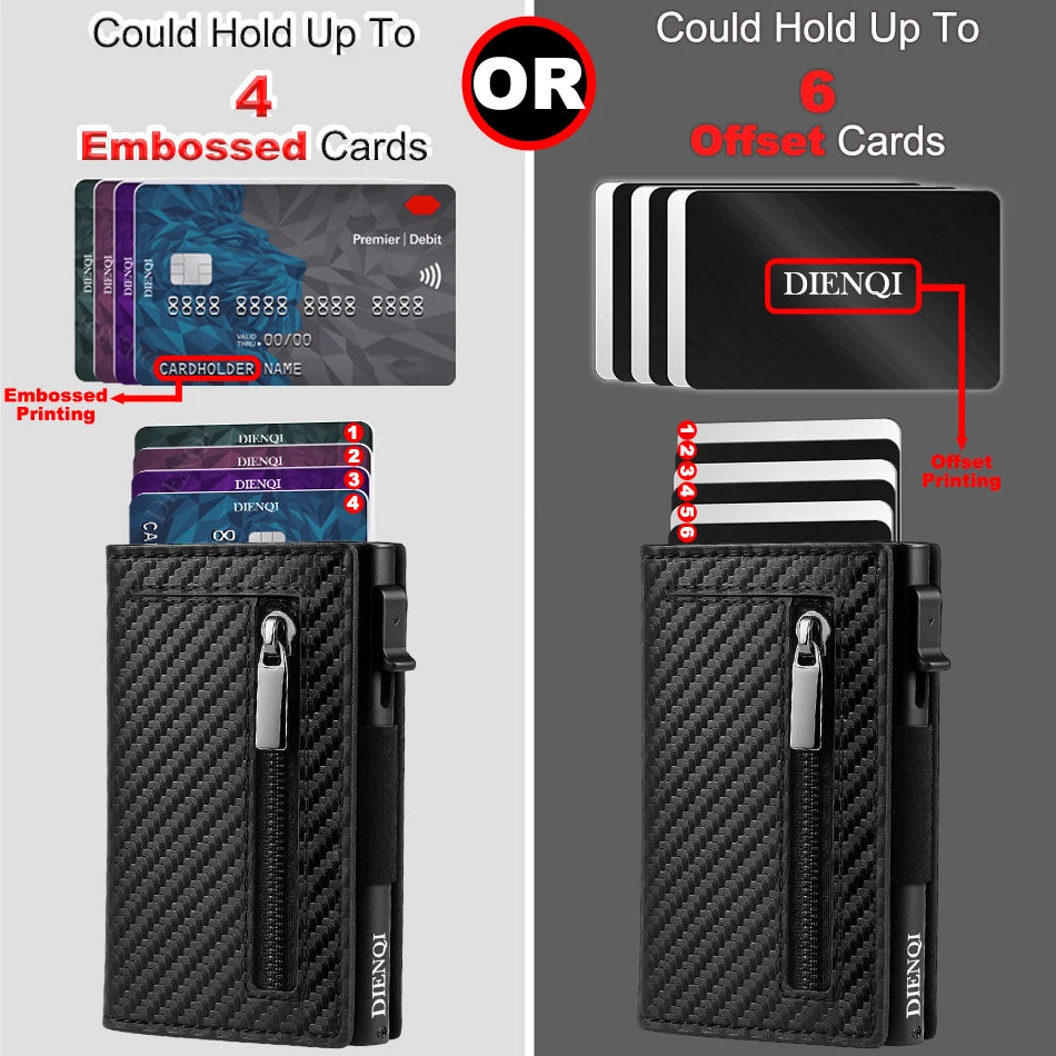 Cartera de Fibra de Carbono lujosa para Hombre