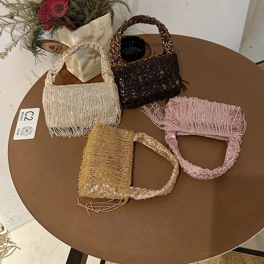 Bolso de Noche Artesanal con Estilo Francés de Lujo