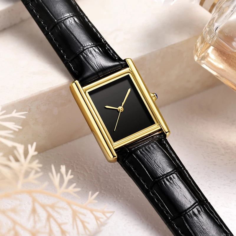 Relojes de Pareja para Hombre y Mujer, Moda, Correa de Cuero, Resistente al Agua, Cuarzo