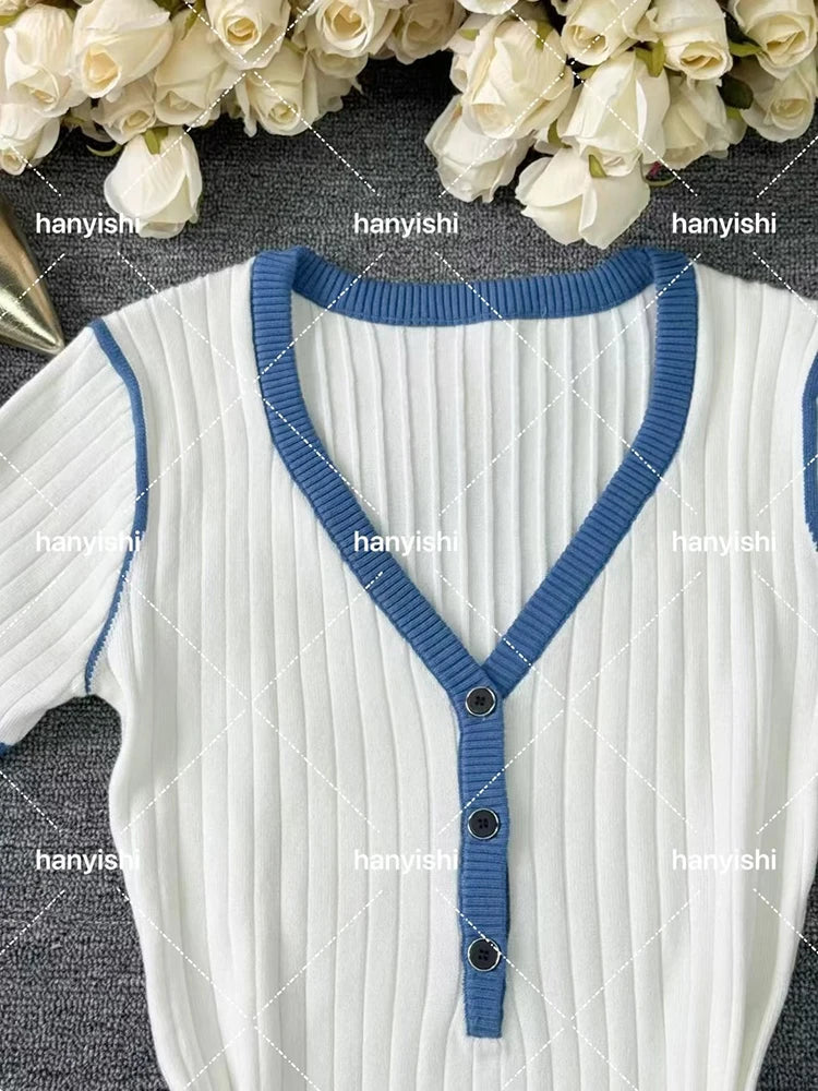 Minivestido de Punto con Estilo Casual Elegante