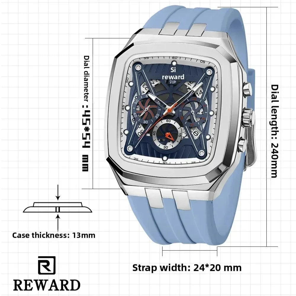 Reloj Deportivo para Hombre, Resistente al Agua, Luminoso, Cronógrafo y Calendario