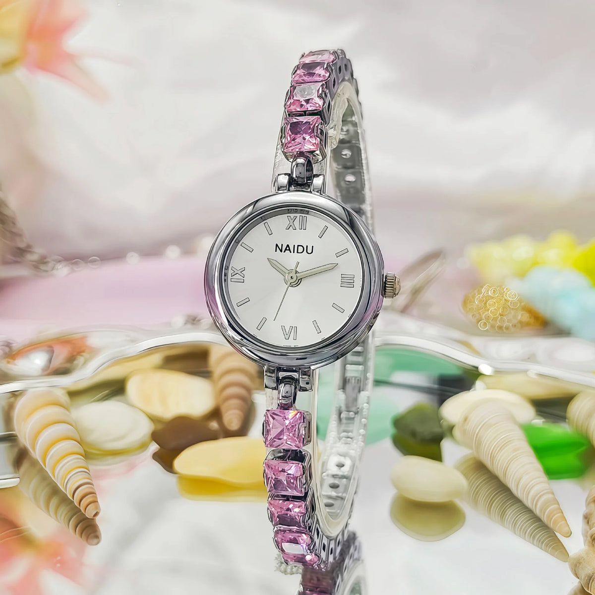 Reloj Pulsera con Diamantes para Mujer