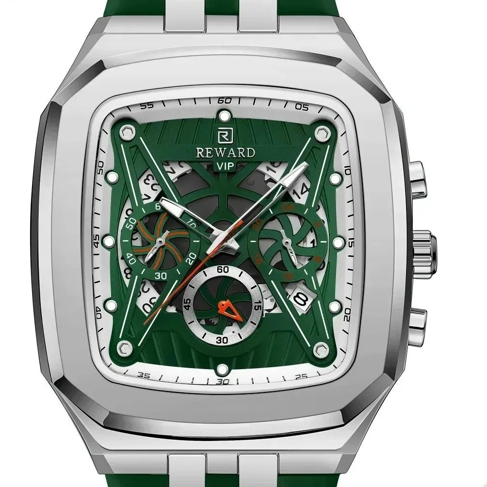 Reloj Deportivo para Hombre, Resistente al Agua, Luminoso, Cronógrafo y Calendario