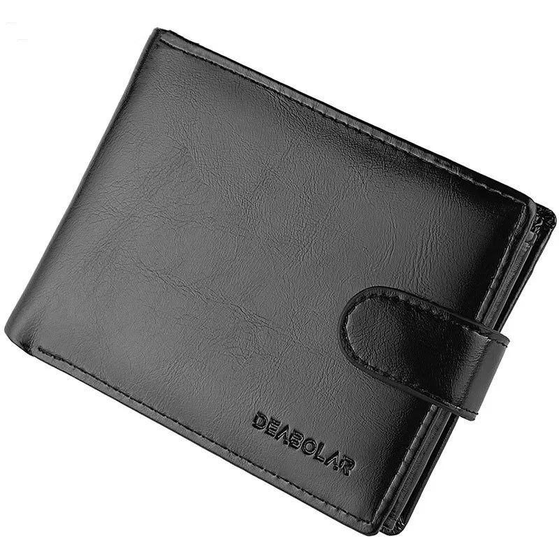 Cartera Vintage RFID de Cuero Cera de Aceite para Hombre | Monedero Trifold