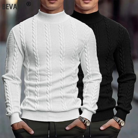 Jersey de cuello alto de punto para hombre